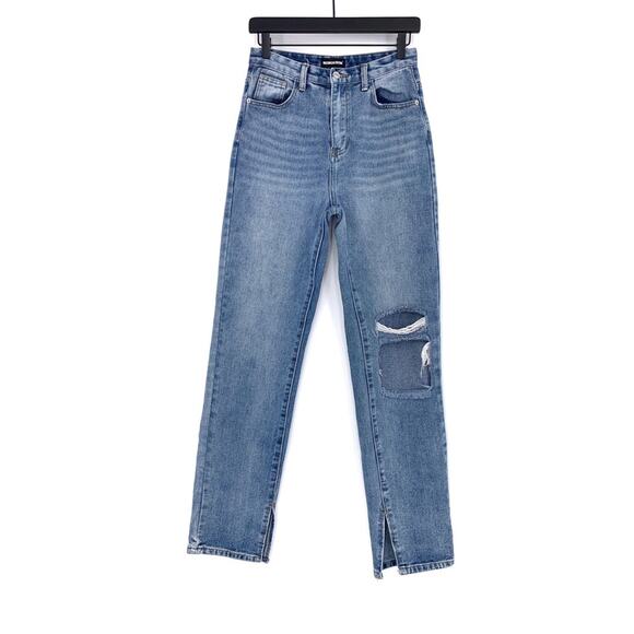 MOMOKROM Straight Leg Jean Blue Denim 4 - Picture 1 of 9